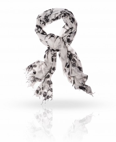 Палантин Женский W-SMALL.LEAF/WHITE